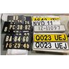 Image 1 : Group lot - Set Dec - Group of various license plates that came from the set of a Doctor show