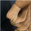 Image 4 : Statue of "Young Boy blowing shell horn while holding fish" sculpture - approx 27" height