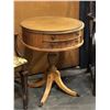 Image 2 : Group of 3 - includes 2 chippendale style armchairs & wooden storage round accent table (approx 21" 