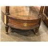 Image 3 : Vintage oval mahogany end table - approx 26" W x 24 1/2" H