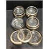 Image 1 : Group of approx 17 Silver Plated crystal coasters