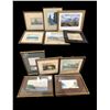 Image 1 : Group of 11 assorted framed portraits & paintings (most are approx 11" x 10")