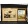 Image 3 : Group of 3 assorted framed watercoloured paintings - includes Laurence William Wilson (1850-1912) wa