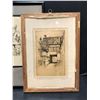 Image 4 : Group of 5 assorted framed paintings - includes H.M.S victory ship painting (approx 12" x 15")