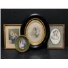 Image 1 : Group of 4 assorted framed paintings - includes George Baxter print of the Holy family (19th century