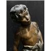 Image 2 : Group of 2 "young boy the whistler" statues (one has a broken arm)