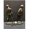 Image 3 : Group of 2 "young boy the whistler" statues (one has a broken arm)