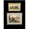 Image 1 : Group of 2 framed paintings - (one signed) approx 30 1/2" x 24"