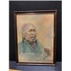 Image 2 : Group of 2 framed paintings - includes May Agnes Capilano (approx 16" x 21")