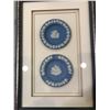 Image 9 : Large group of assorted Wedgwood - includes green & blue plates / 2 plates in frame / 11 serving pla