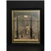 Image 1 : Framed Painting "The Inside of the Pantheon at Rome" signed - value $300 (approx 24 1/2" x 28")