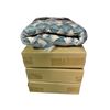 Image 1 : Amazon Basics Patio Bench Cushion (x4) - Green Fan Leaf