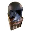 Image 1 : WSB Inc. "Sick Lid" Biker Helmet w/ Visor (Open Face / Matte Black) (Size L)