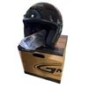 Image 1 : G Max Biker Helmet w/Detachable Visor- Gloss Black (Size L)