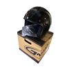 Image 1 : G Max Biker Helmet w/Detachable Visor- Gloss Black (Size M)