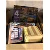 Image 2 : Large lot of misc items - includes folding gardener stool / Techvac micro-aspirateur / 4 puzzles art