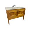 Image 1 : Bathroom Vanity w/ Marble top, undermount sink, Pfister faucet, 2 drawers, 2 doors - 24x43x34"