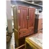 Image 2 : Group lot - Asian style Walnut table w/ marble inlayed top (54x32x31") - x4 Matching walnut chairs -