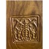 Image 2 : Group lot - Asian style Walnut table w/ marble inlayed top (54x32x31") - x4 Matching walnut chairs -