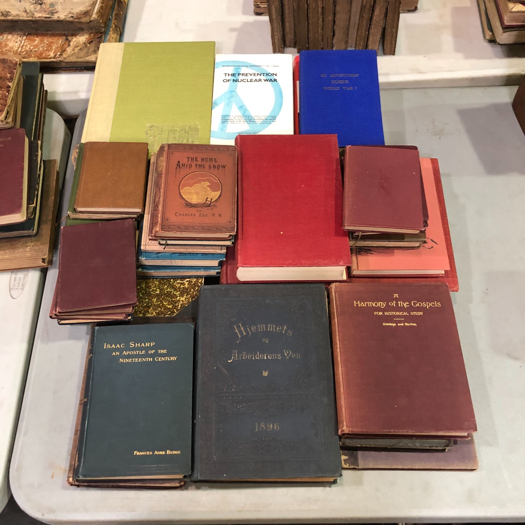 Isaac Sharp Group of assorted 19th & 20th century books - includes Isaac Sharp an ...