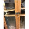 Image 2 : Group of 2 vintage bookcases (approx 37 1/2" W x 16 1/2" L x 60 1/2" H) & (approx 34" W x 12 1/2" L 
