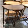 Image 2 : Group of 4 side tables - approx 24" H & folding tray table
