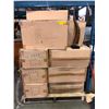 Image 1 : Pallet lot of wooden horn decorations - approx 90 pcs