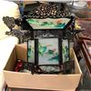 Image 3 : Group of 2 Chinese carved wooden hexagonal lantern