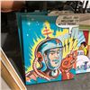 Image 3 : group of 5 graphic fiction cartoon wall hangings - approx 16" x 20"