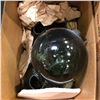Image 2 : 2 boxes of pendant light fixture replacement parts & misc decor