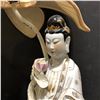 Image 3 : Group of 2 - includes hand painted porcelain statue & porcelain plate