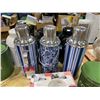 Image 2 : Table lot - Various sized tin containers + Coffee mugs - Table not included