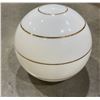 Image 3 : Under table lot - x4 boxes of vintage white & gold glass bulbs for light fixtures (Approx 25+ pieces