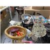 Image 2 : Shelf lot - Misc items including Disney collectables, rotary phone, sewing thread, toys, picture fra