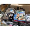 Image 3 : Shelf lot - Misc items including Disney collectables, rotary phone, sewing thread, toys, picture fra