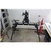 Image 1 : Delta 14" Chop Saw On Collapsible Mastercraft Stand With Wheels and Extendable Rollers