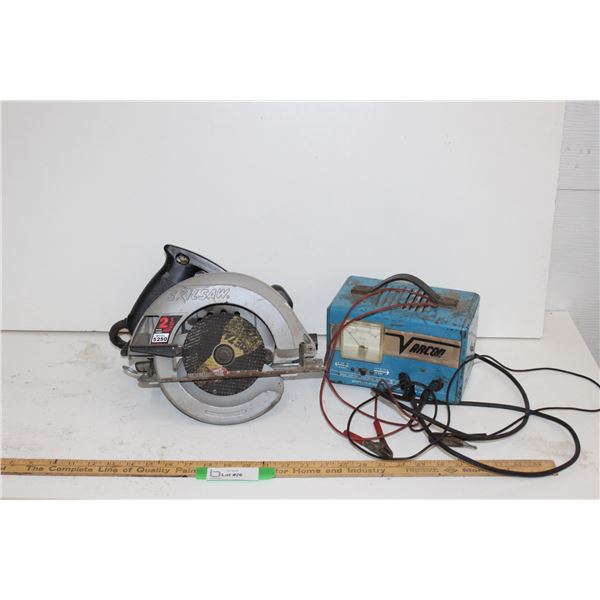 Skilsaw Circular Saw, Varcon Battery Charger