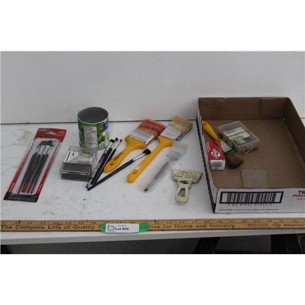 Emery Cloth, Paint Brushes, Red Reflector, Bolts, Nails, Scissors, etc.