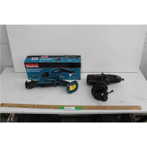 Makita Reciprocating Saw - No Battery; Ingersoll-Rand Electric Impact
