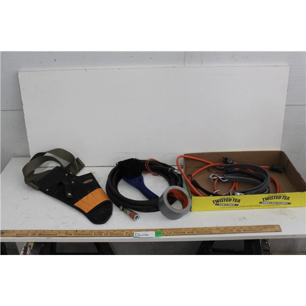 Tool Holster, Gorilla Tape, Air Hose, Tarp Strap, Brush, etc.