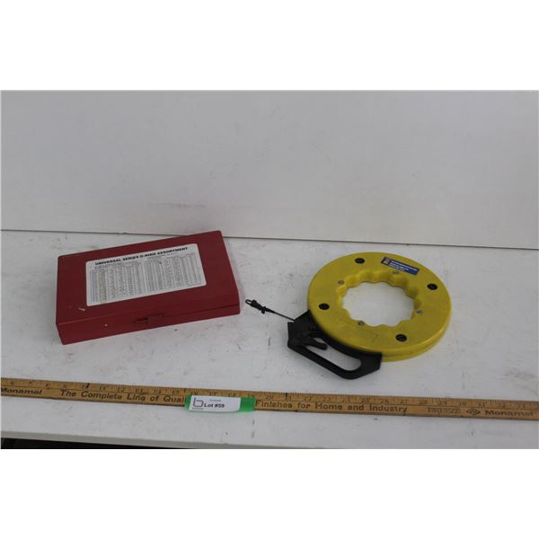 Powerfist 50 Foot LED Lighted End Fish Tape, O Ring Set