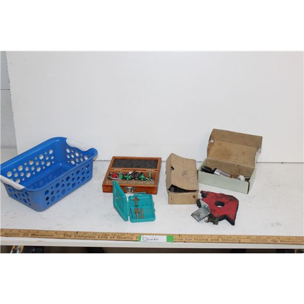 Air Mini Die Grinder With Attachments, Planer Attachments, Router Bits, Magnet