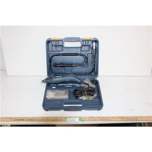 Mastercraft Rotary Tool With Attachments & Case