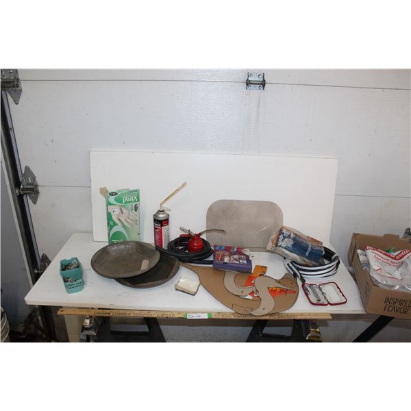 Foam Sealant, Oil Can, Weatherproof Tape, Hardware, etc.