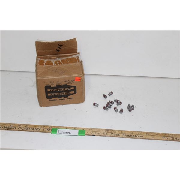 44 Calibre 240 Gr. SWC Magnum Alloy Hand Load Rounds