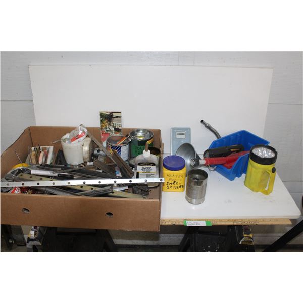 Flashlights, Car Wash Brush, Glue, Funnels, Springs, Drill Bit Index, Hardware, etc.