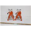 Image 1 : (2) 3 Ton Jack Stands