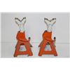 Image 4 : (2) 3 Ton Jack Stands
