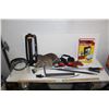 Image 1 : Ear Muff Protectors, Face Shield, Tool Belt, Lawn Sprinkler, Wand Sprinkler, Car Care Kit, Crowbar, 