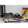 Image 3 : Ear Muff Protectors, Face Shield, Tool Belt, Lawn Sprinkler, Wand Sprinkler, Car Care Kit, Crowbar, 